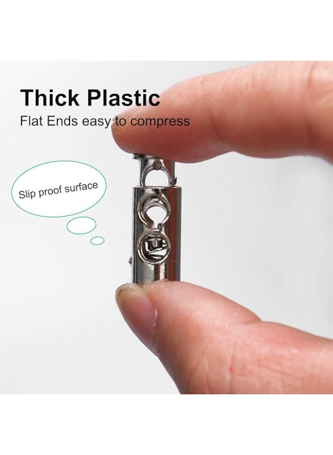 ماى سوق قفل حبل معدني مزدوج الفتحات - مشبك تثبيت للأربطة والملابس والشنط - متين وعملي. - Image 4